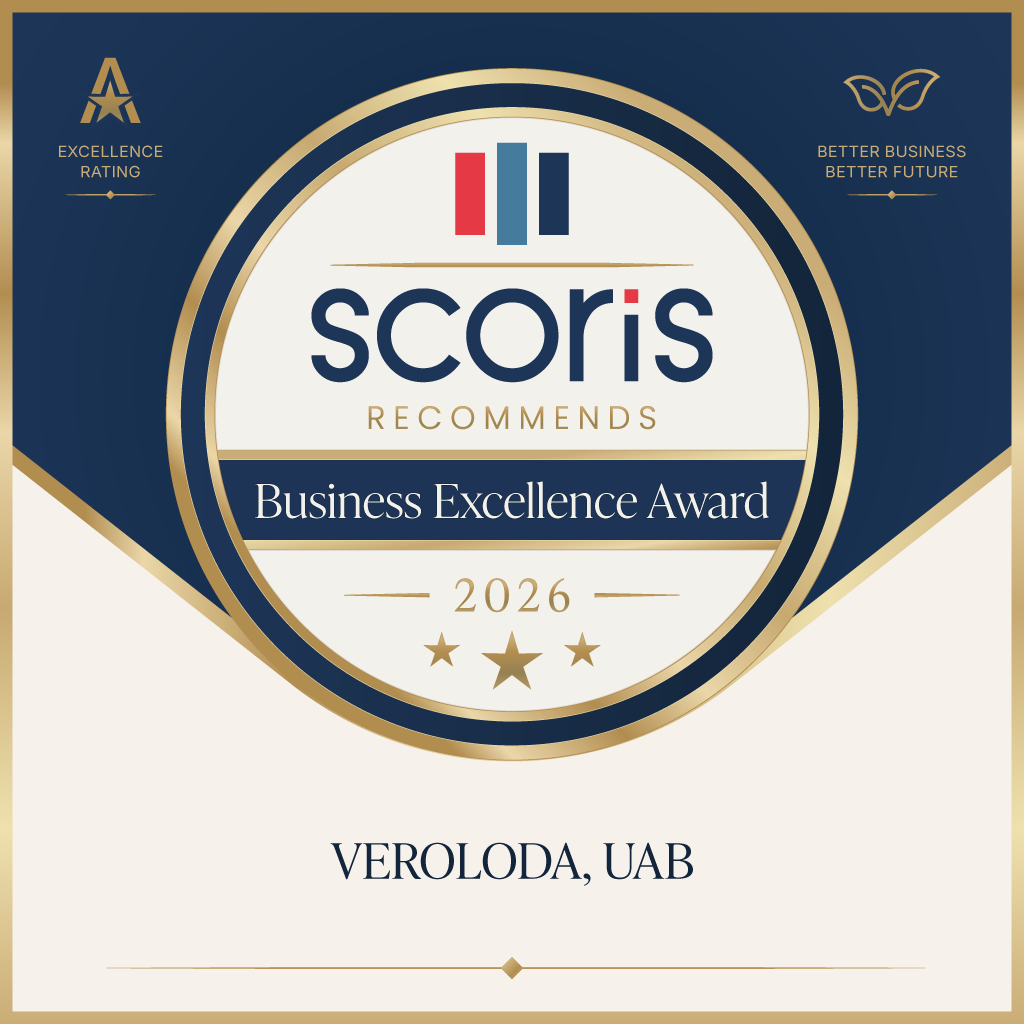 Scoris Recommends – Business Excellence Award 2026 – UAB Veroloda